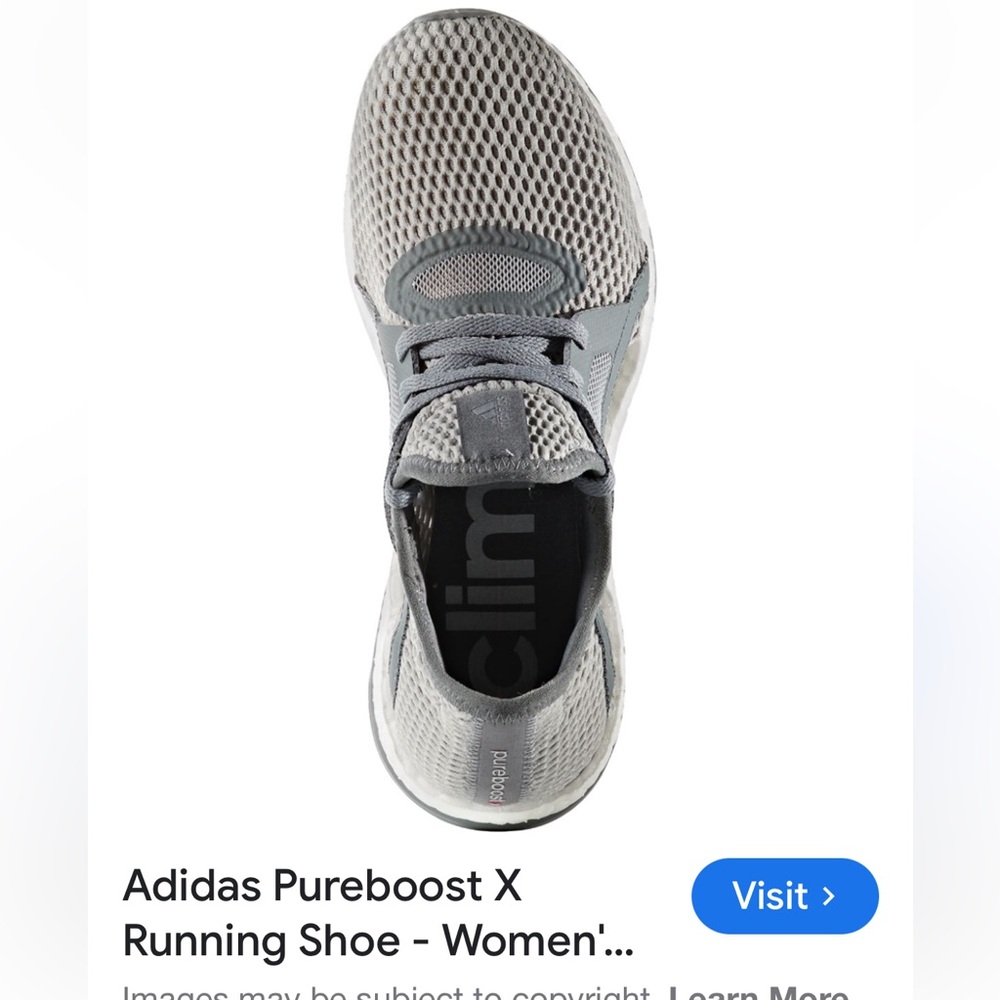 Adidas PureBOOST X Women's Gray Running Shoes NEW in box, never worn